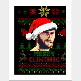 Merry Clintmas Clint Eastwood Christmas Posters and Art